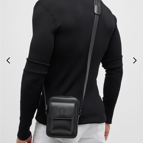 !!!NEW!!! MCM Men's Klassik Leather Mini Crossbody Bag - Picture 6 of 8